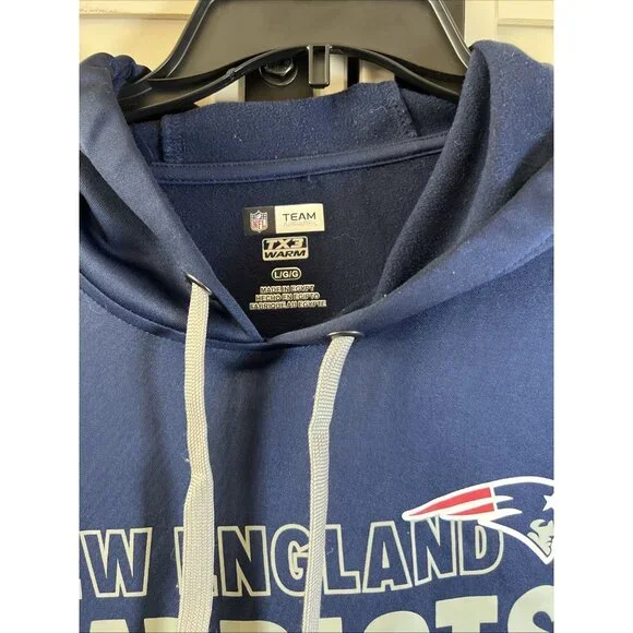 Nike NFL New England Patriots Men’s Large Hoodie Sweatshirt Blue - Picture 2 of 9